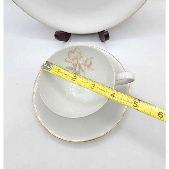 Vintage KPM Krister China Germany Gold Rose Design. 3-Piece Set. - Picture 4 of 12